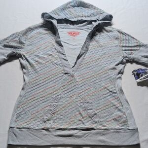 Ellemenno Gray Hooded Sweatshirt Relaxed Fit